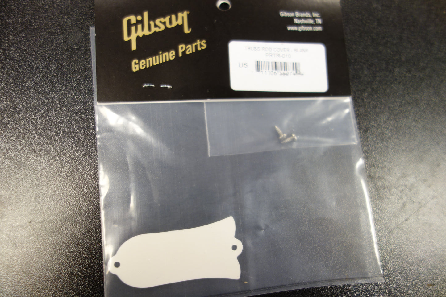 Gibson PRTR-010 Truss Rod Cover, Blank (Black)
