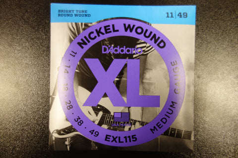 D'addario EXL-115 Medium Gauge 11-49 Nickel Wound
