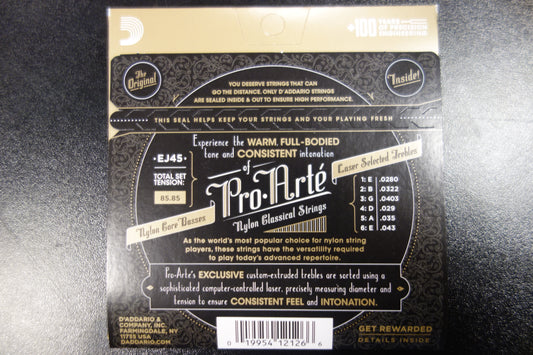 D'addario EJ45 Pro Arte Normal Tension
