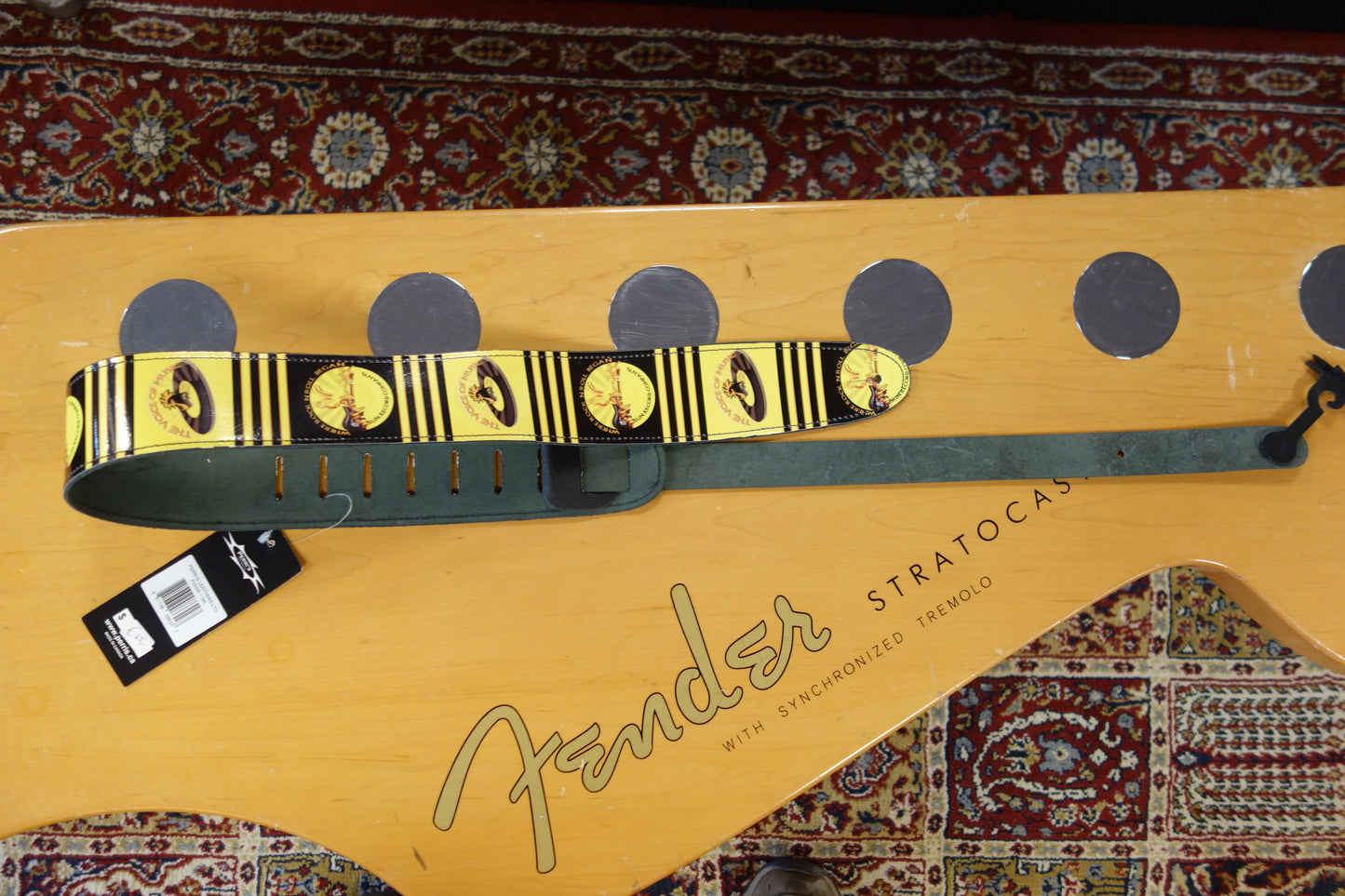 Perri's Leathers LTD P25R-1198 guitar strap Limited Sun Record Company