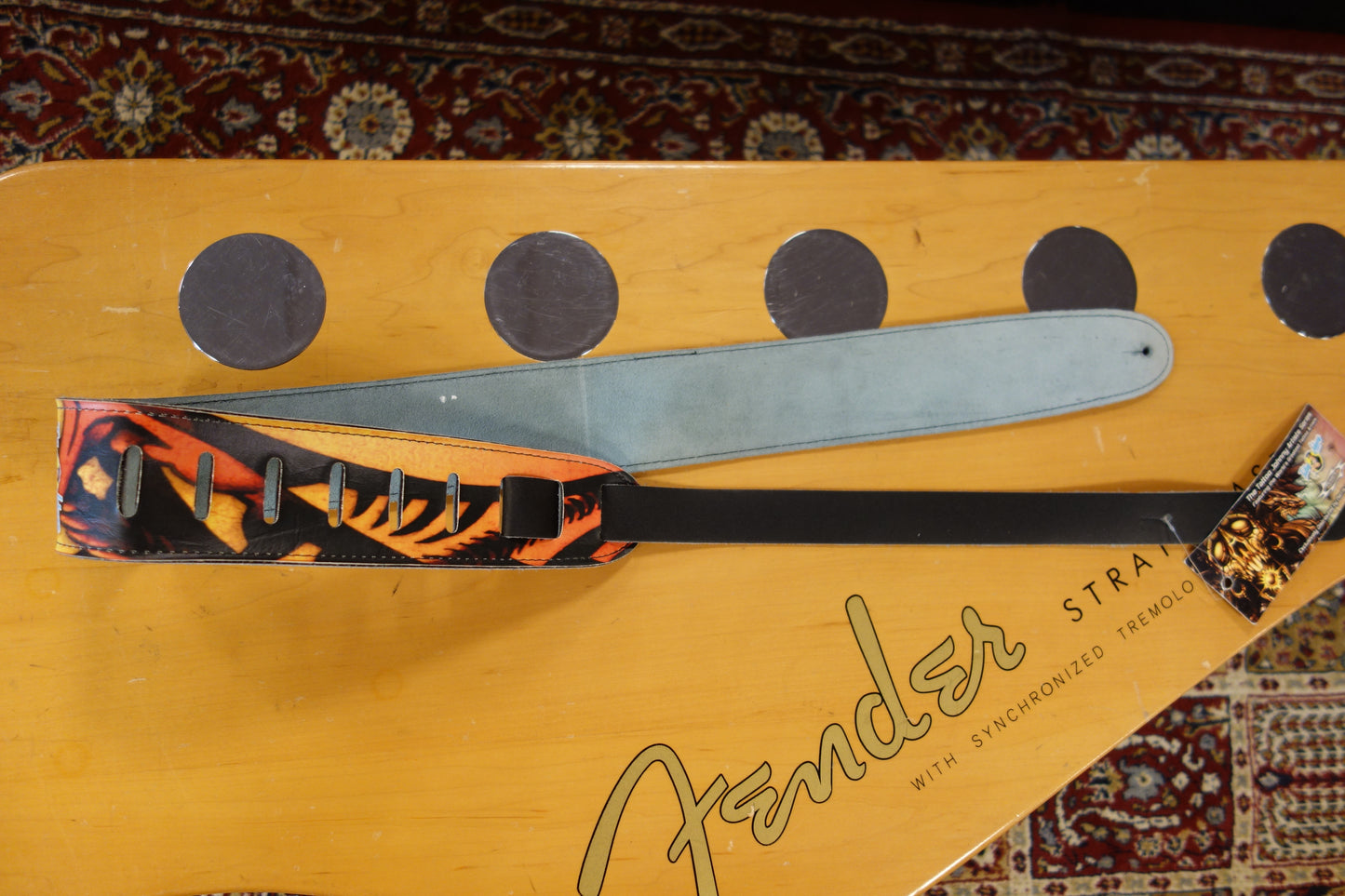 Perri's Leathers LTD P25TJ-2735 guitar strap Limited Tatto Johnny Series