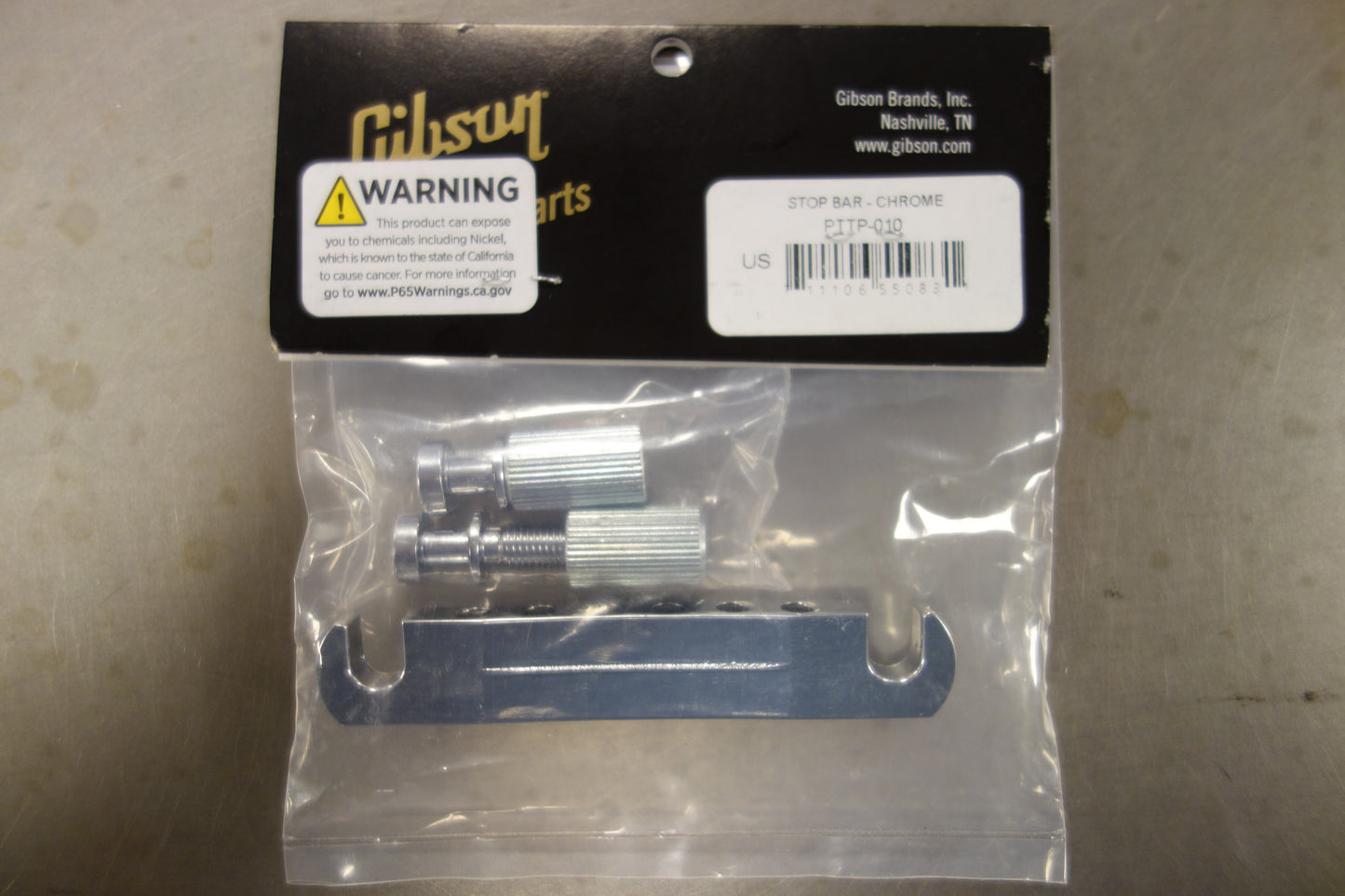 Gibson PTTP-010 Stop Bar Tailpiece (Chrome)