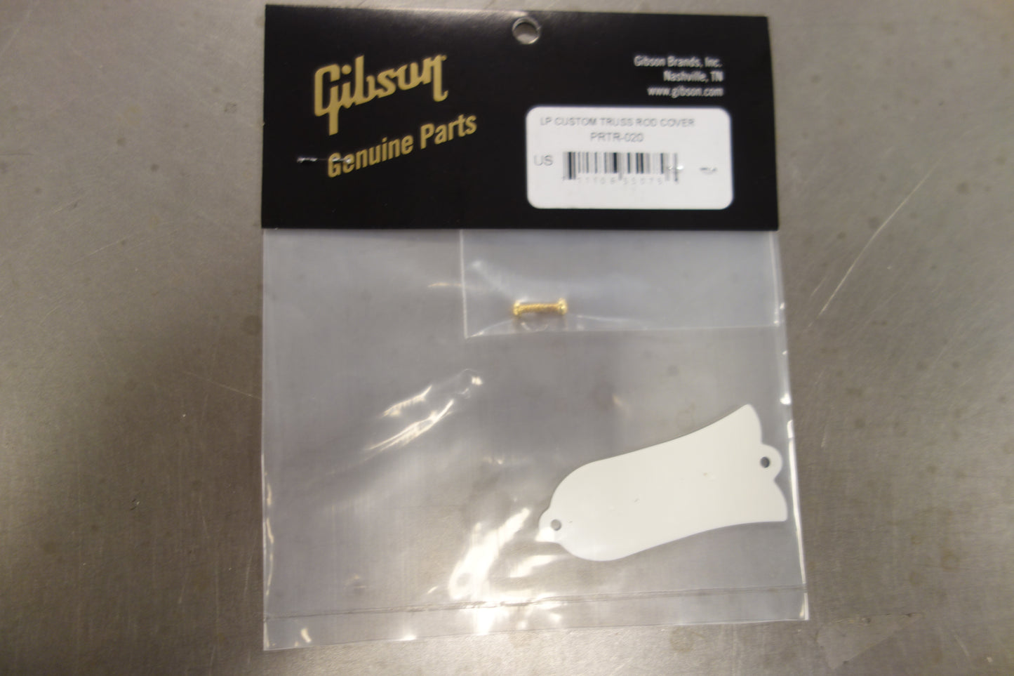 Gibson PRTR-020 Truss Rod Cover, "Les Paul Custom" (Black)