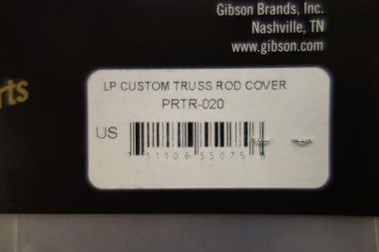 Gibson PRTR-020 Truss Rod Cover, "Les Paul Custom" (Black)