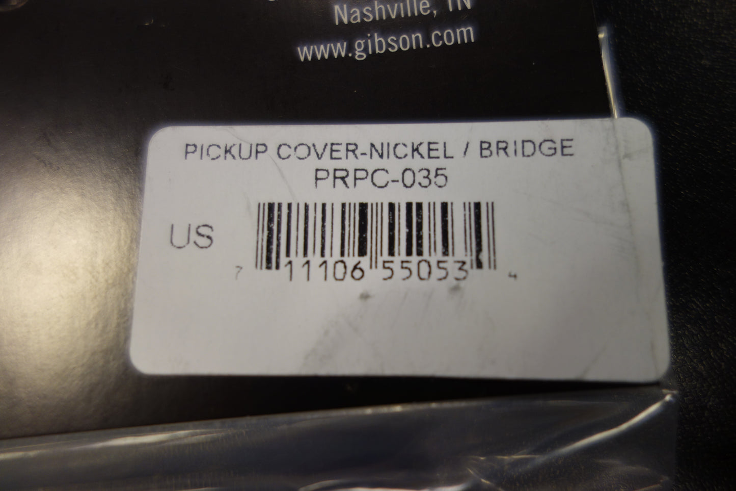 Gibson PRPC-035 Humbucker Cover, Bridge (Nickel)
