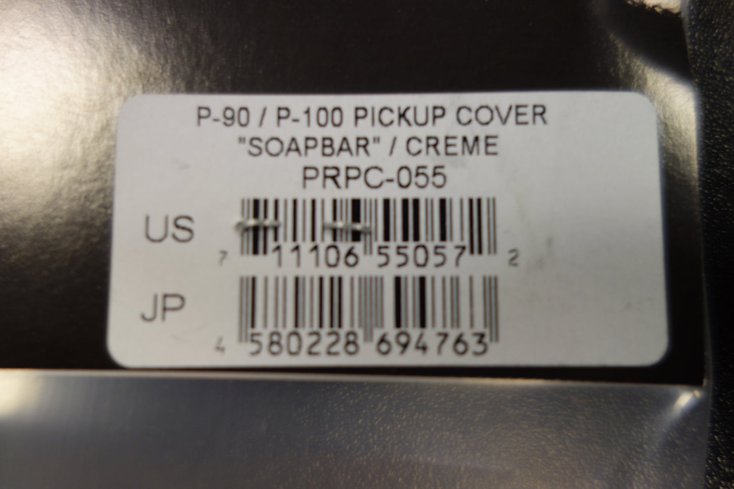 Gibson PRPC-055 P-90 / P-100 Pickup Cover, "Soapbar" (Cream)