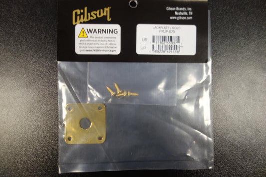 Gibson PRJP-020 Metal Jack Plate (Gold)