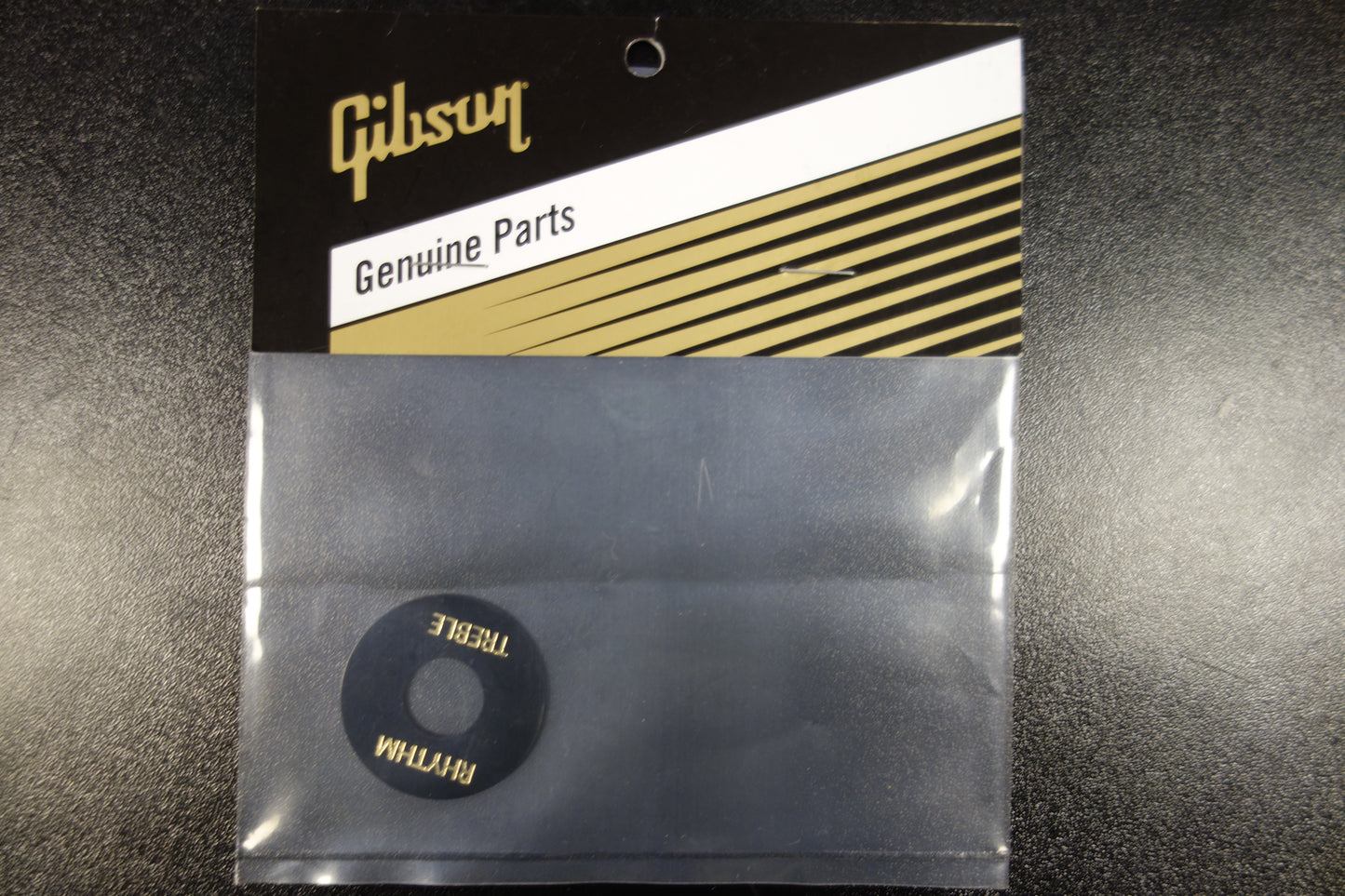 Gibson PRWA-010 Toggle Switch Washer (Black, Gold Imprint)