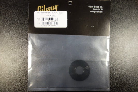 Gibson PRWA-010 Toggle Switch Washer (Black, Gold Imprint)