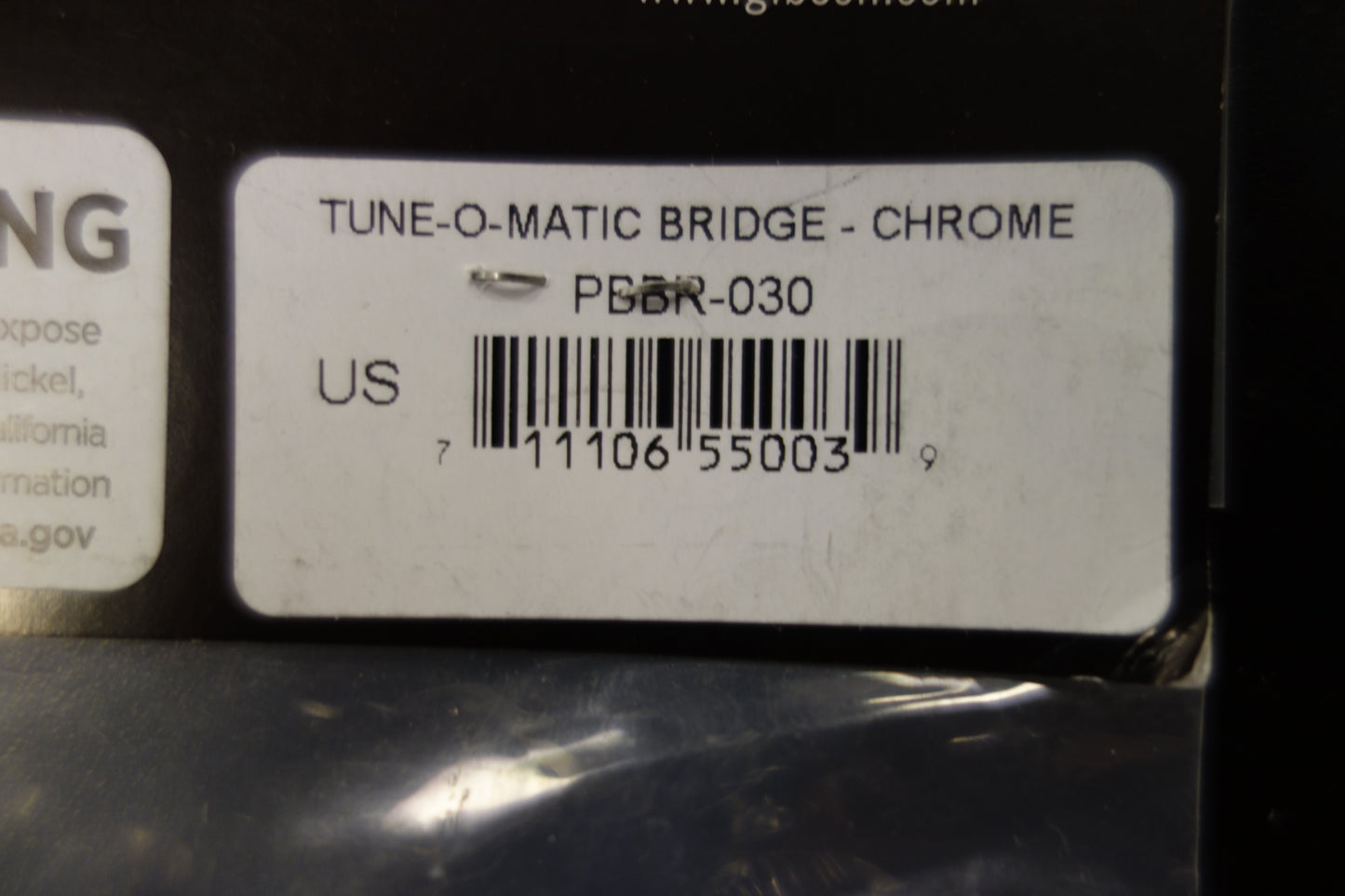 Gibson PBBR-030 Nashville Tune-O-Matic Bridge (Chrome)