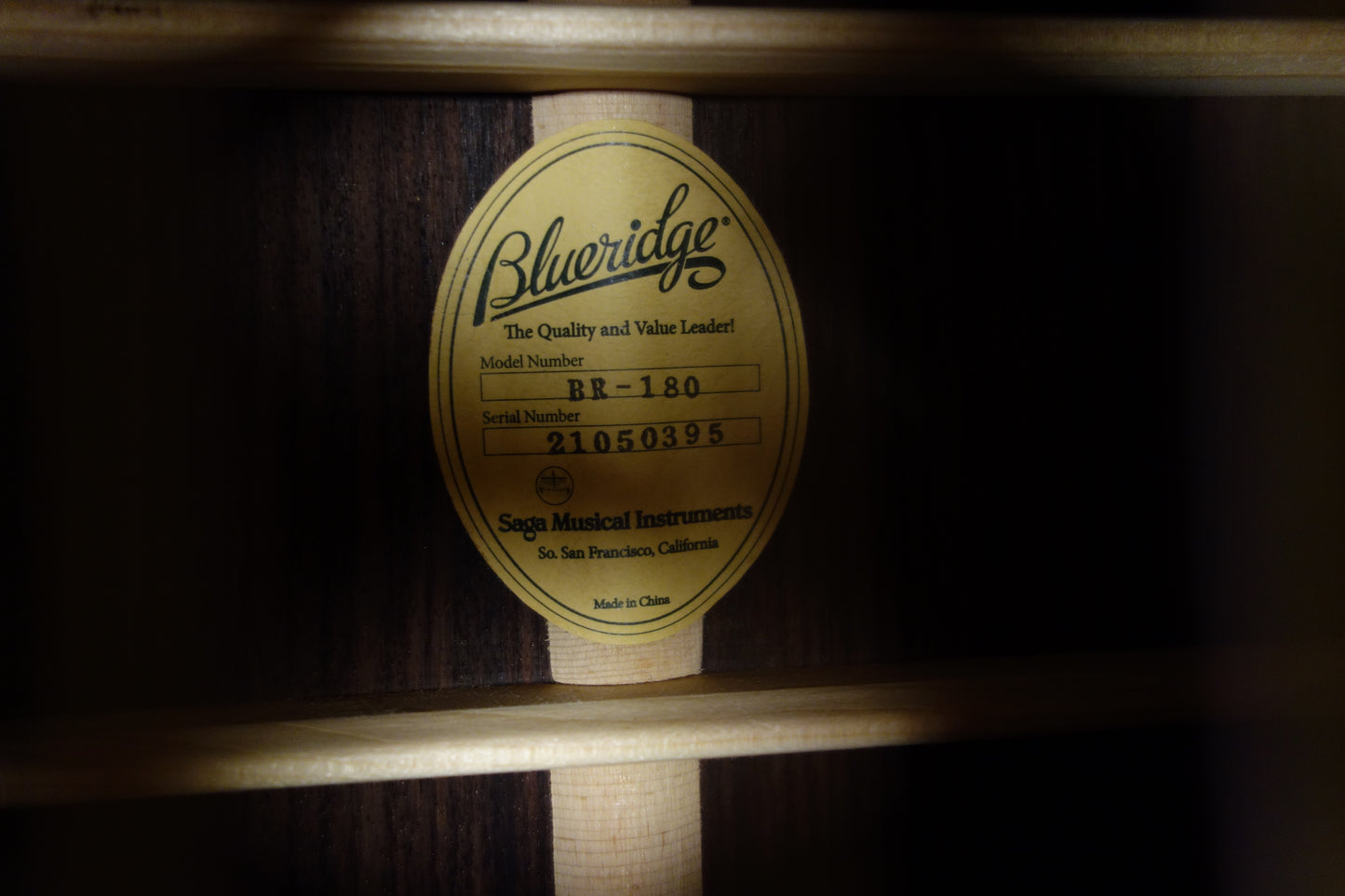 Blueridge BR-180 Dreadnought all solid