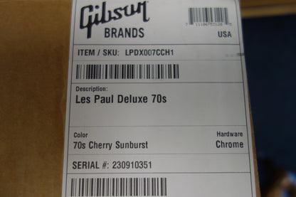Gibson Les Paul Deluxe 70s Cherry Sunburst