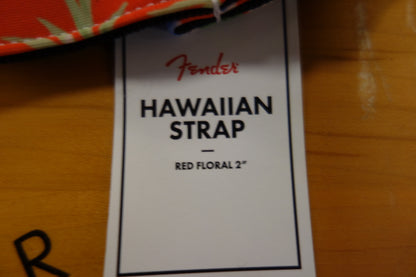 Fender Hawaiian Strap, 2", Red Floral