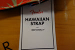 Fender Hawaiian Strap, 2", Red Floral