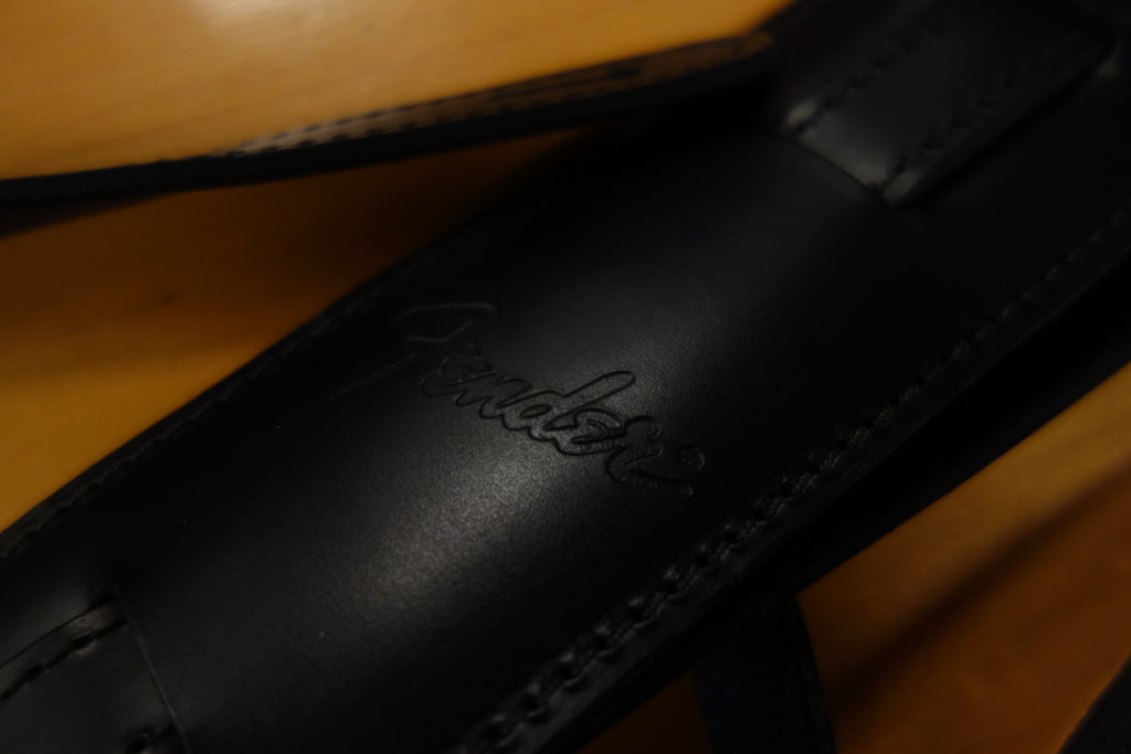 Black Saddle String Leather Strap 1/2 x 48 5008-13