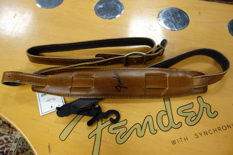 Fender Mustang Saddle Strap, Long, Cognac, 2.25"