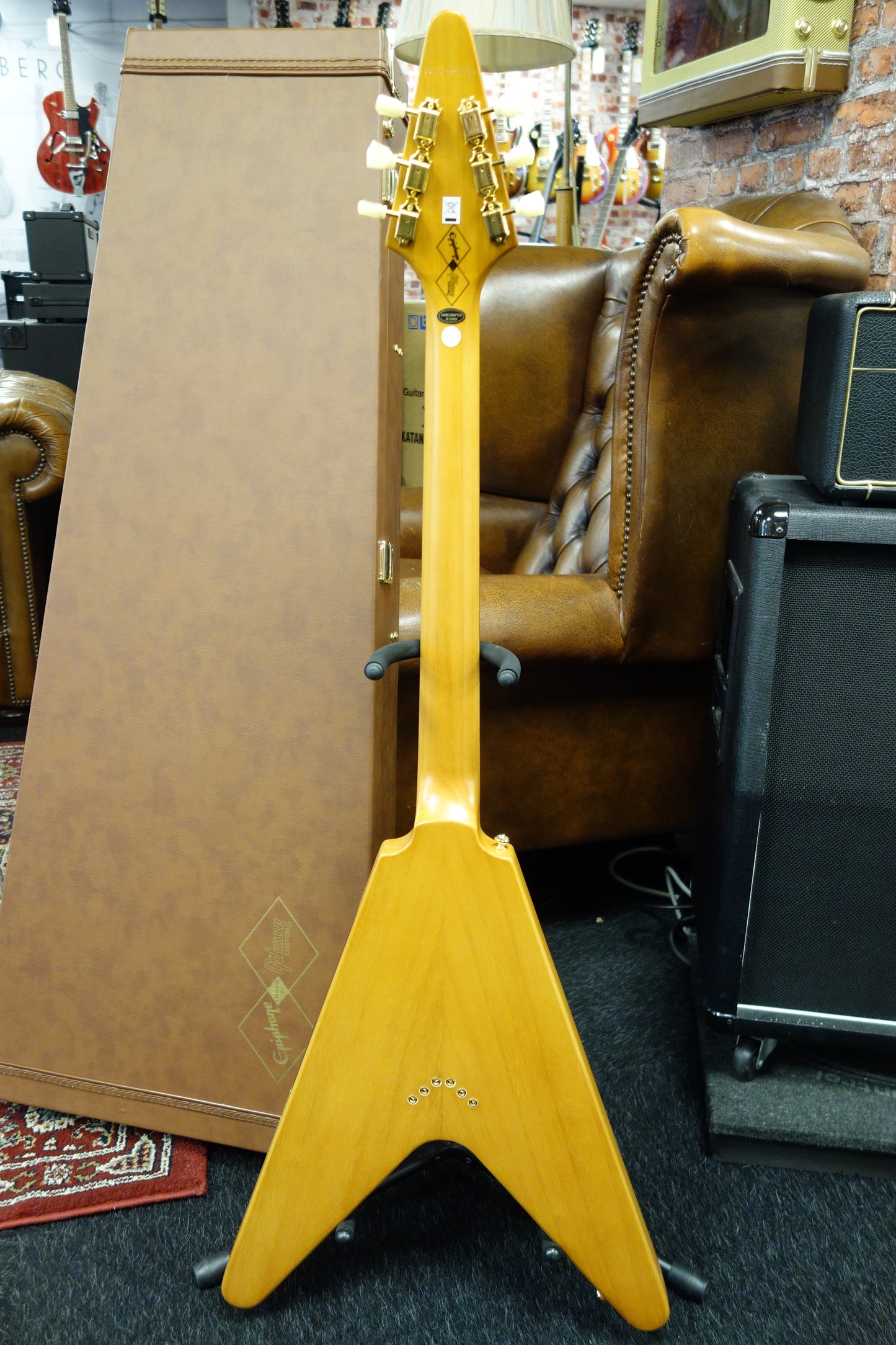 Epiphone 1958 Korina Flying V (White Pickguard; Incl. Hard Case)