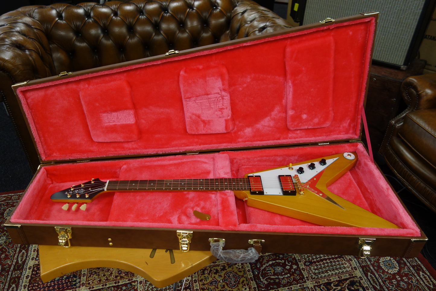 Epiphone 1958 Korina Flying V (White Pickguard; Incl. Hard Case)