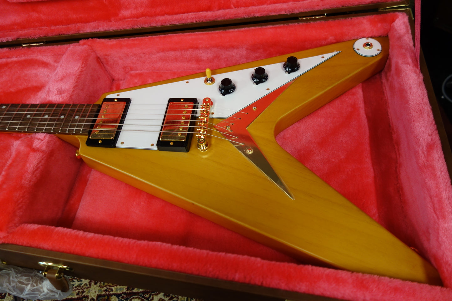 Epiphone 1958 Korina Flying V (White Pickguard; Incl. Hard Case)
