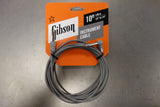 Gibson CAB10-GRY Vintage Original Instrument Cable, 10'