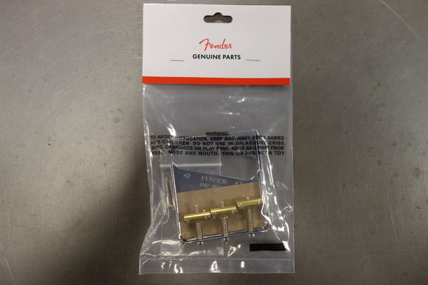 Fender 3-Saddle American Vintage Telecaster Bridge with Brass Saddles -  StewMac