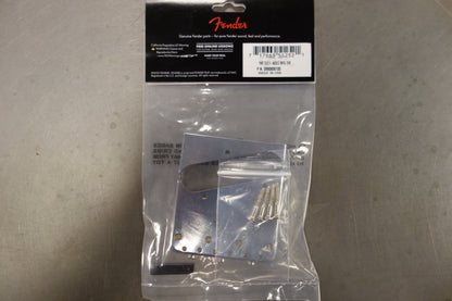 Fender  3-Saddle American Vintage Telecaster Bridge Assembly with Brass Saddles (Chrome)