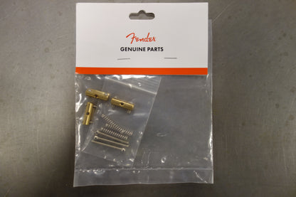 Fender Pure Vintage '52 Telecaster Saddle Kit, Brass (3)
