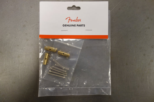 Fender Pure Vintage '52 Telecaster Saddle Kit, Brass (3)