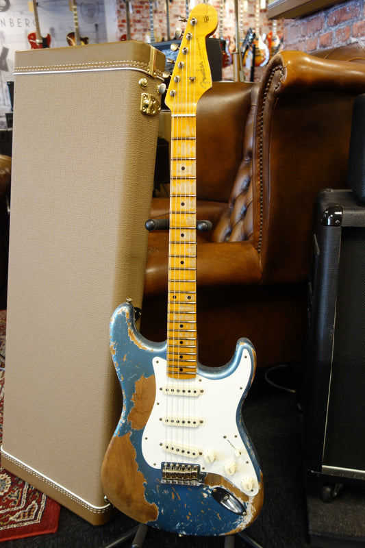Fender Ltd Red Hot Strat Super Heavy Relic - Aged Lake Placid Blue