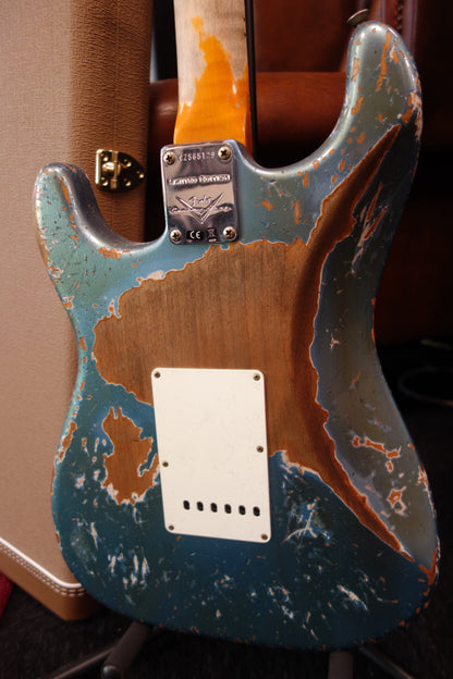 Fender Ltd Red Hot Strat Super Heavy Relic - Aged Lake Placid Blue