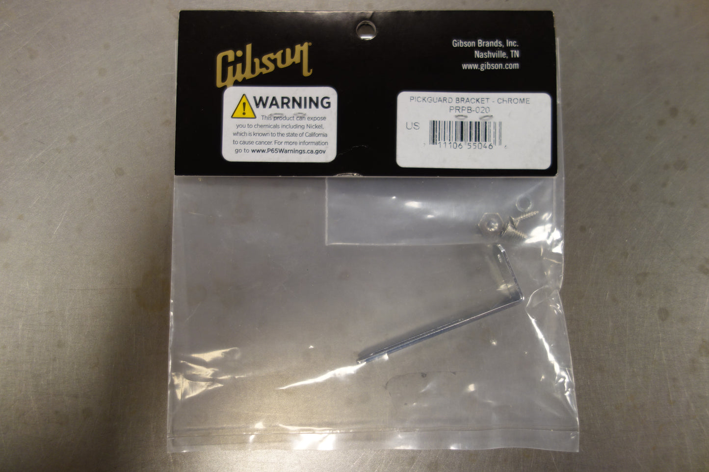 Gibson PRPB-020 Pickguard Mounting Bracket (Chrome)