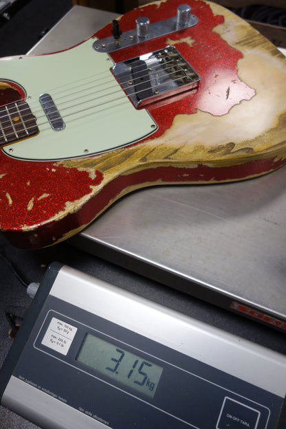 Fender '63 Super Heavy Relic Telecaster Red Sparkle