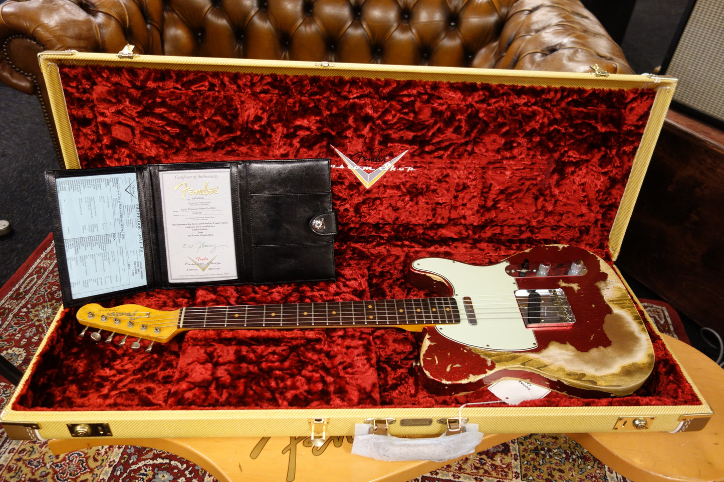 Fender '63 Super Heavy Relic Telecaster Red Sparkle