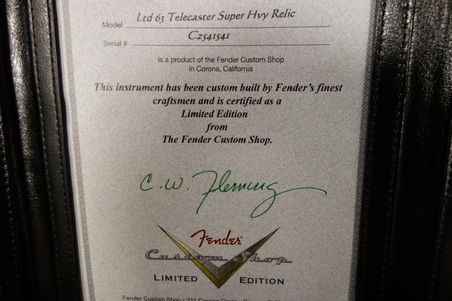 Fender '63 Super Heavy Relic Telecaster Red Sparkle