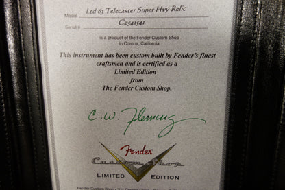 Fender '63 Super Heavy Relic Telecaster Red Sparkle