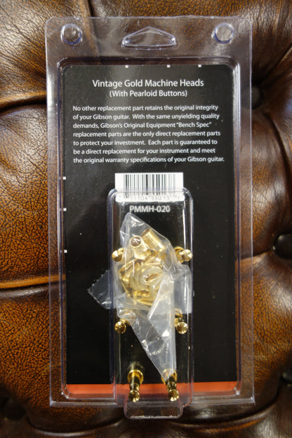 Gibson PMMH-020 Deluxe Green Key Tuner Set (Vintage Gold)