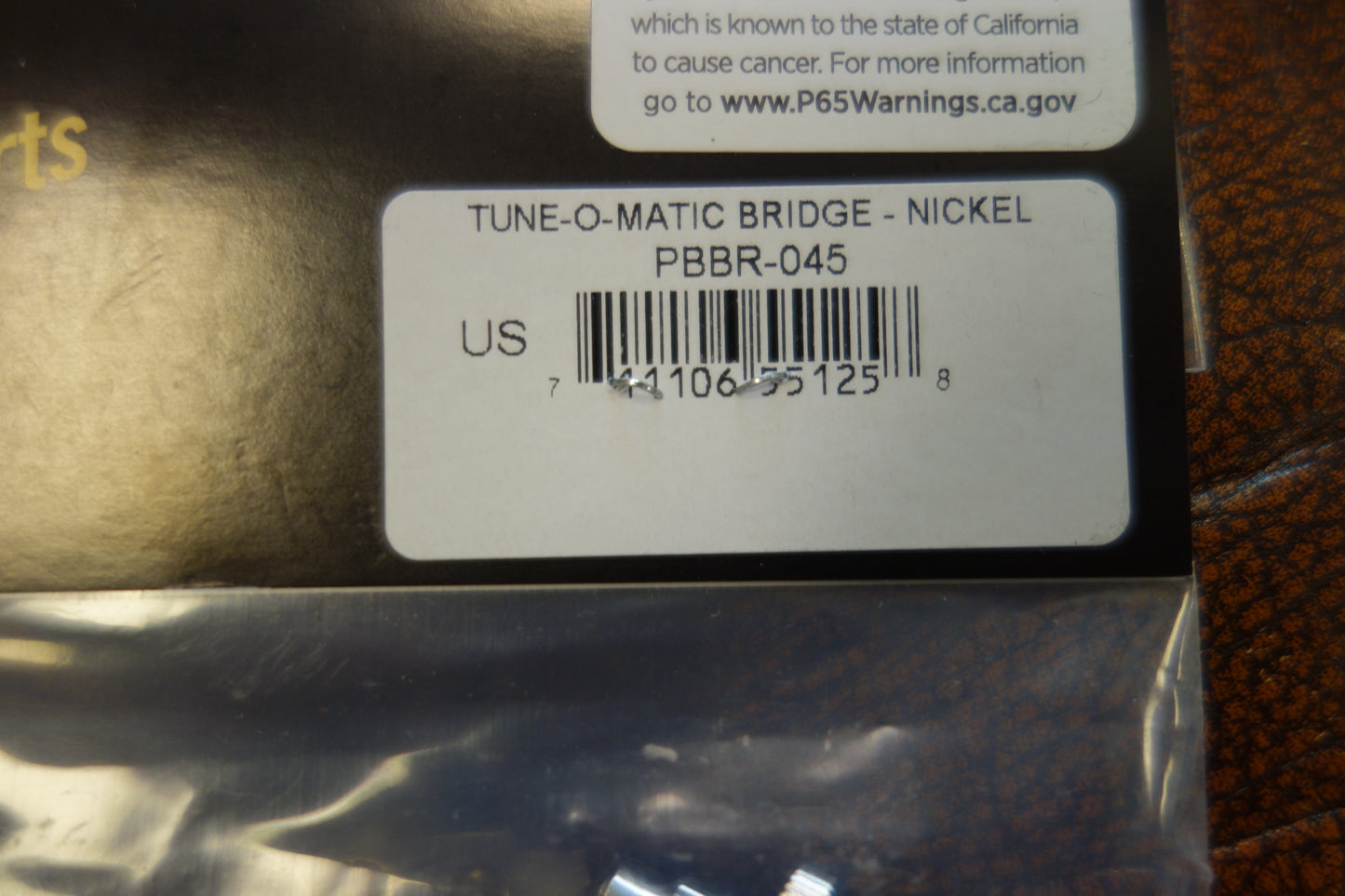 Gibson PBBR-045 Nashville Tune-O-Matic Bridge (Nickel)