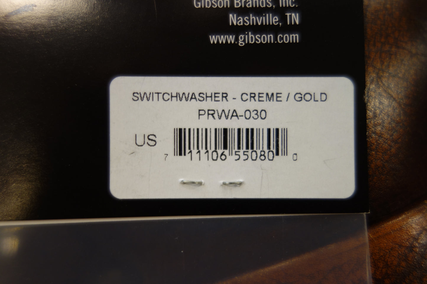 Gibson PRWA-030 Toggle Switch Washer (Cream, Gold Imprint)