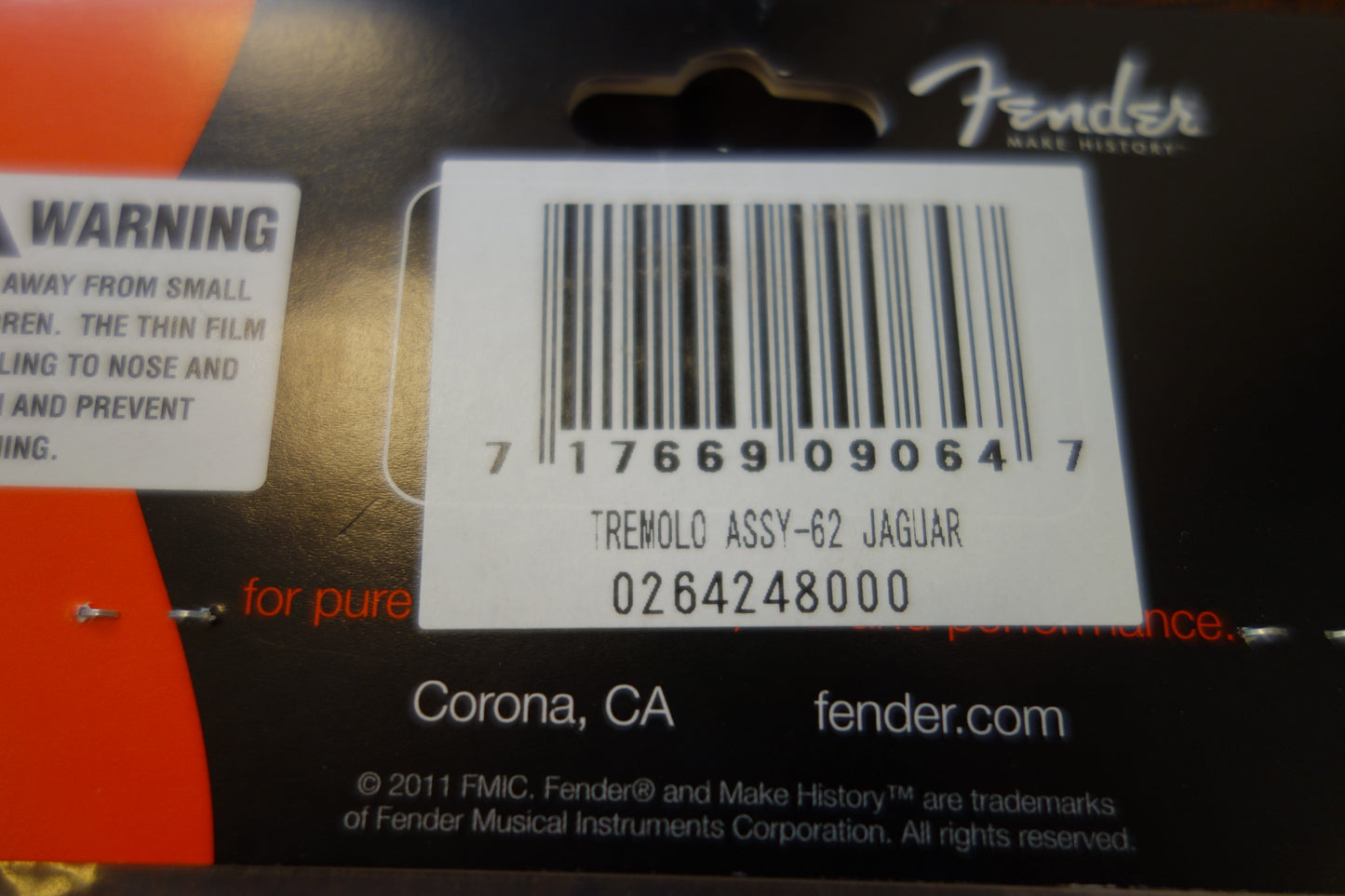 Fender Tremolo Assembly Jaguar/Jazzmaster Chrome