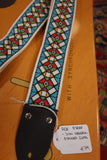 D'Andrea Ace Jimi Hendrix guitar strap Stained Glass