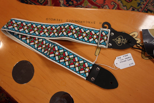 D'Andrea Ace Jimi Hendrix guitar strap Stained Glass