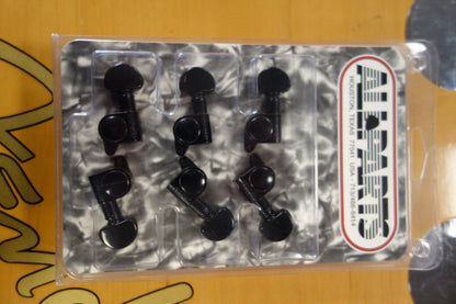 Allparts Grover TK 7920-L03 Machine heads 6 in a line Black