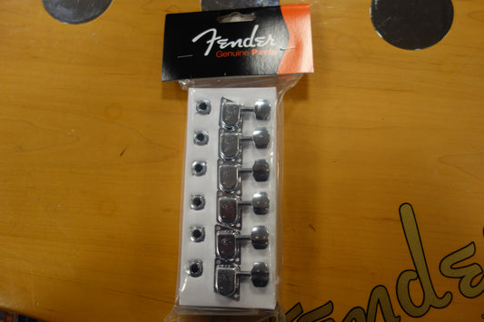Fender 70s "F" Style Stratocaster/Telecaster Tuning Machines (6) 2020 Chrome