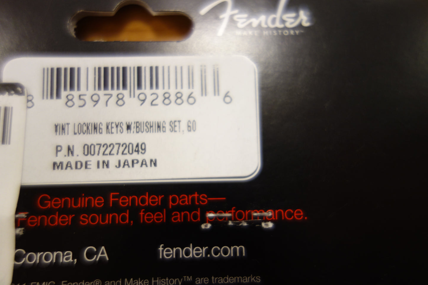 Fender Vintage-Style Locking Guitar Tuning Machines Chrome