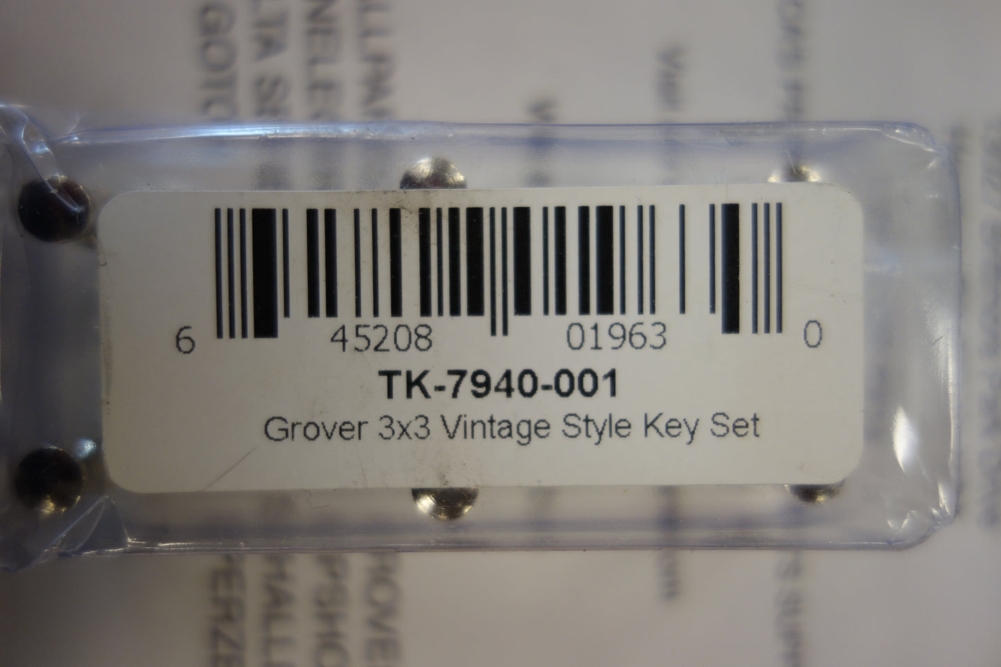 Allparts Grover TK-7940-001 3x3 Vintage style key set