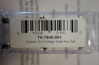 Allparts Grover TK-7940-001 3x3 Vintage style key set
